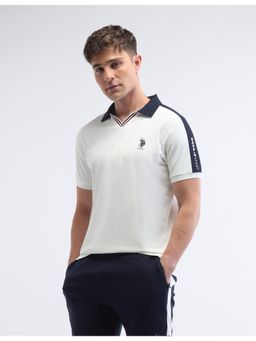 U.S. POLO ASSN. - U.S. Polo T-ASSN. Active Sports Mens Solid Slim Fit Polo T-shirt