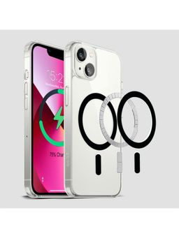 GRIPP - Clear Magsafe Case For Apple Iphone 14 Max (6.7") With Black Ring-Clear