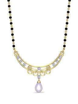 DISHIS - 18k BIS Hallmark Yellow Gold and Diamond Tanmaniya Pendant