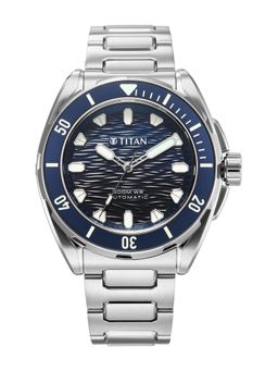 Titan - Men Zero Hour Diver's 300m Blue Dial Analog Watch - 10069KM01 (M)