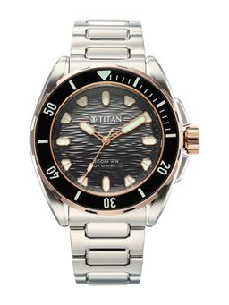 Titan - Men Zero Hour Diver's 300m Black Dial Analog Watch - 10069KM02 (M)