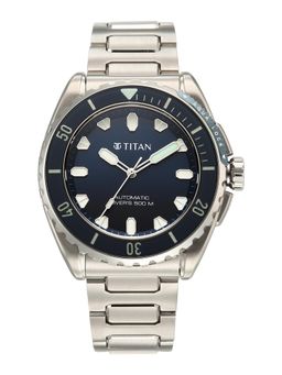 Titan - Men Zero Hour Diver's 500m Blue Dial Analog Watch - 10071KM01 (M)