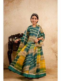 Cutiediva - Bandhani Printed Lehenga And Choli Set