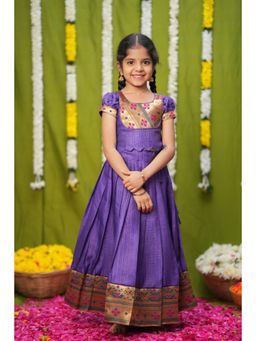 EKANTA - Hamsini Violet Top and Skirt Set - Purple
