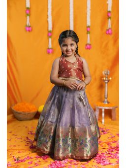 EKANTA - Gargi Lavender Top And Skirt Set
