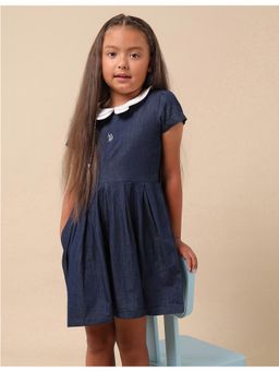 U.S. POLO ASSN. - Girls wear Solid A-Line Dress