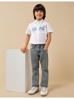 U.S. POLO ASSN. - Kids Boys Relaxed Fit Mid Rise Jeans