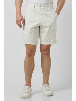 Allen Solly - Men Beige Print Shorts