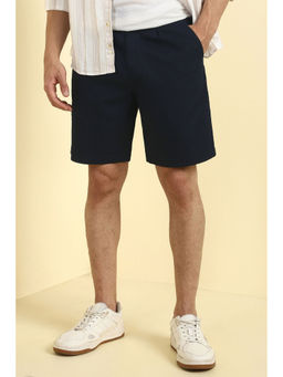 Allen Solly - Men Navy Solid Shorts