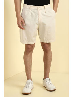 Allen Solly - Men Beige Solid Shorts