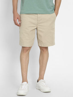 American Eagle - Men Khaki 9 Flex Lived-In Khaki Shorts
