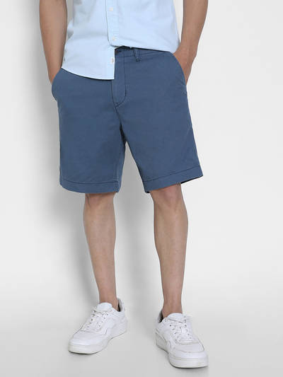 Men Blue 9 Flex Lived-In Khaki Shorts