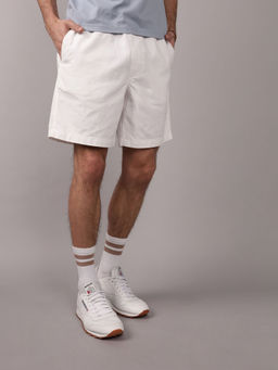 American Eagle - Men Flex 8 Lived-In Linen-Blend Trekker Shorts