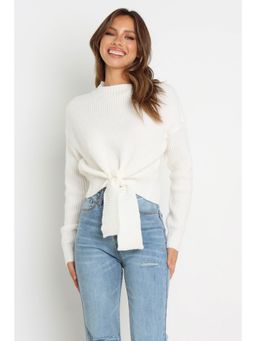 Petal & Pup - White Captivate Knit Sweater