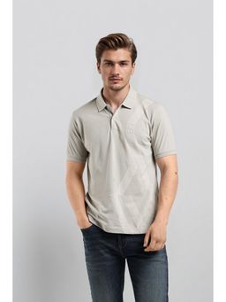 Crocodile - Men Green Cotton Stripes Slim Fit Polo T-Shirt