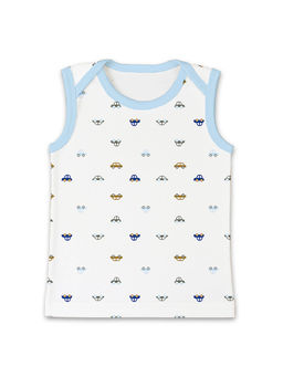 Moms Home - Unisex White Cotton Vest