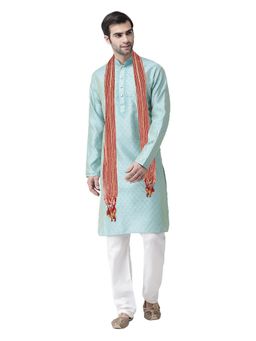SG LEMAN - Sky Blue Kurta for Men (Set of 3)