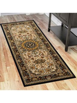 OBSESSIONS - Polypropylene Heat Set Traditional Carpet Navy
