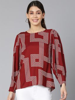 Oxolloxo - Geometrics Styles Printed Women Top