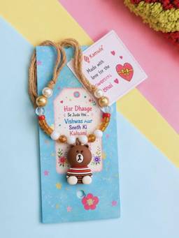 Kamule - Unisex Multi-Color Teddy Buddy Rakhi