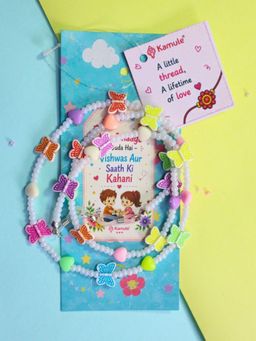 Kamule - Girls Wrap Around Bow Wonder Bracelet Rakhis (Pack of 3)