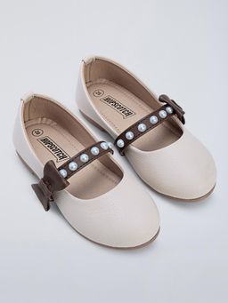 Hopscotch - Bow Applique Mary Jane Ballerinas