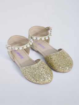 Hopscotch - Pearly Glitter Mary Jane Ballerinas