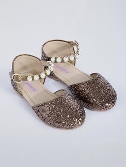 Hopscotch - Pearly Glitter Mary Jane Ballerinas