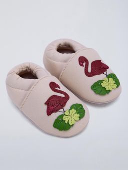 Hopscotch - Flamingo Applique Sneakers