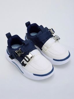 Hopscotch - Buckle Velcro Color-Block Sneakers