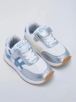 Hopscotch - Buckle Velcro Color-Block Sneakers