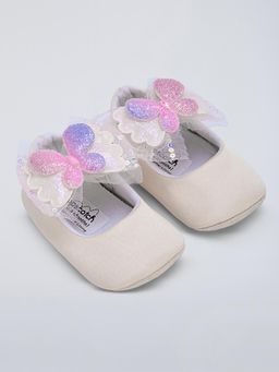 Hopscotch - Sequined Butterfly Applique Sneakers
