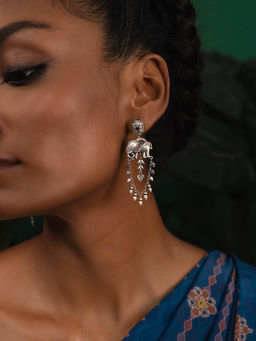 Shaya by CaratLane - The Matriarch Elephant Earrings Crafted In 925 Silver