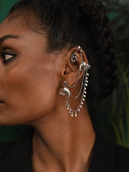 Shaya by CaratLane - The Nurturer Elephant Ear Cuff Crafted In 925 Silver