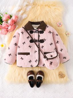 Hopscotch - Bow Print Jacket with Bag