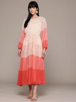 Label Ritu Kumar - Women Multi-Color Samantha Midi Dress