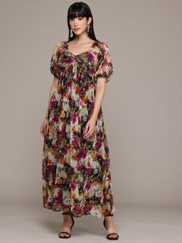 Label Ritu Kumar - Women Multi-Color Floral Trinity Maxi Dress