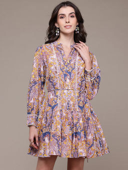 Label Ritu Kumar - Women Multi-Color Nicolette Mini Dress