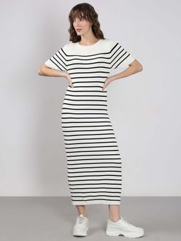 VERO MODA - White Striped Dress