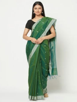Fabindia - Cotton Silk Chanderi Woven Sari