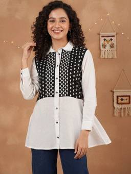 STIL-O-STITCH - Womens Cotton Black Top
