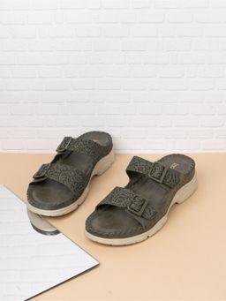 Inc.5 - Womens Green Casual Solid Round Toe Sandals