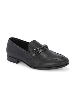 EGOSS - Aspeerio Nova Genuine Leather Formal Black Loafers for Men