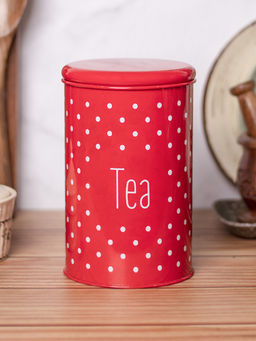 Voncasa - Stylish Red Tea Jar