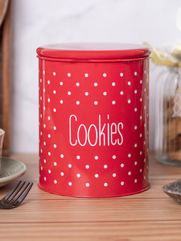 Voncasa - Stylish Red Cookies Jar