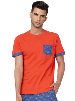 Jack & Jones - Red T-shirt &amp; Printed Pyjama Set