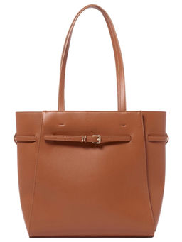 Forever New - Brown Rhiannon Buckle Tote Bag