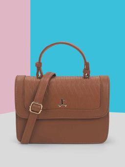 Mochi - Women Tan Casual Solid Sling Bag