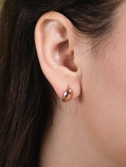 Velvet Imperial - 18k Rose Gold Plated Imperial Chic Rose Gold Earrings