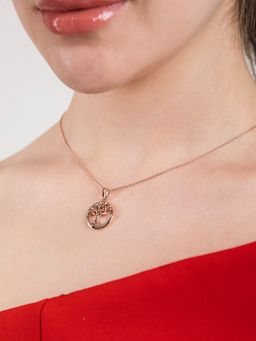 Velvet Imperial - Elia 18K Rose Gold Tree Of Life Pendant